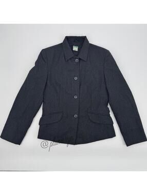 United Colors of Benetton Women's 100% Virgin Wool Blazer Made in Italy Size 10